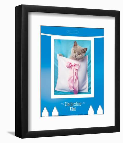 Clothesline Chic-Rachael Hale-Framed Art Print