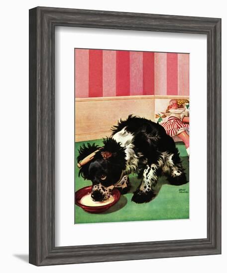 "Clothespinned Butch," February 10, 1945-Albert Staehle-Framed Giclee Print