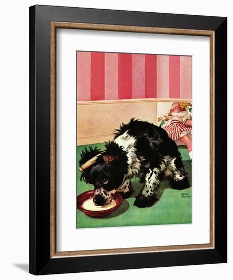 "Clothespinned Butch," February 10, 1945-Albert Staehle-Framed Giclee Print