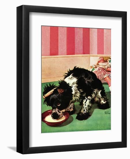 "Clothespinned Butch," February 10, 1945-Albert Staehle-Framed Giclee Print