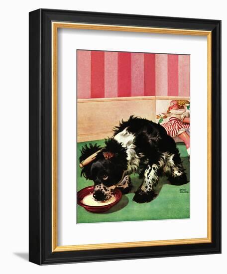 "Clothespinned Butch," February 10, 1945-Albert Staehle-Framed Giclee Print