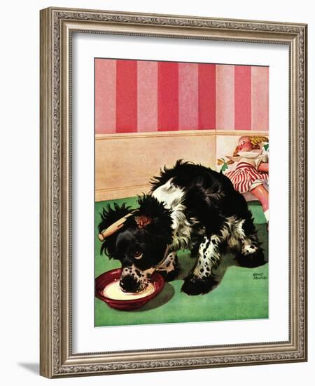 "Clothespinned Butch," February 10, 1945-Albert Staehle-Framed Giclee Print