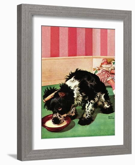 "Clothespinned Butch," February 10, 1945-Albert Staehle-Framed Giclee Print