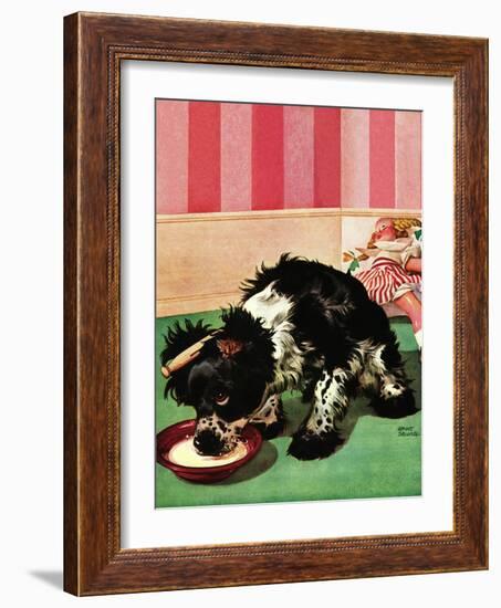 "Clothespinned Butch," February 10, 1945-Albert Staehle-Framed Giclee Print