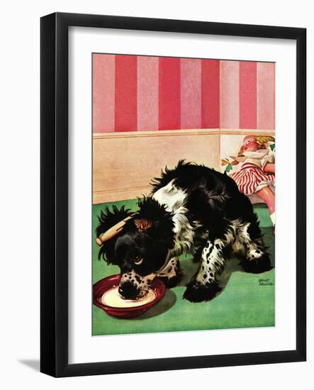 "Clothespinned Butch," February 10, 1945-Albert Staehle-Framed Giclee Print