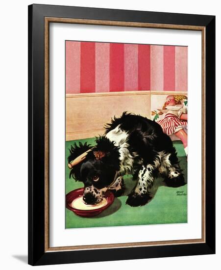 "Clothespinned Butch," February 10, 1945-Albert Staehle-Framed Giclee Print