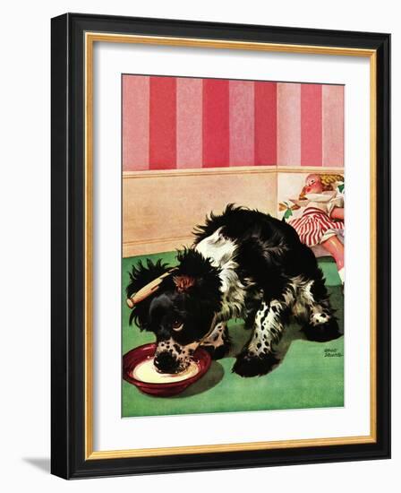 "Clothespinned Butch," February 10, 1945-Albert Staehle-Framed Giclee Print