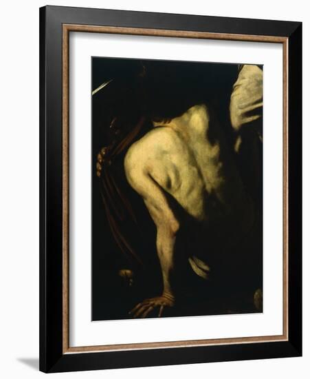 Clothing Naked, Detail from Our Lady of Mercy or Seven Acts of Mercy-Caravaggio-Framed Giclee Print