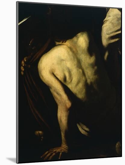 Clothing Naked, Detail from Our Lady of Mercy or Seven Acts of Mercy-Caravaggio-Mounted Giclee Print