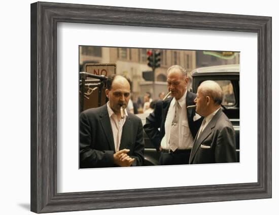 Clothing Pressers Herman Abrams, Joseph Spitalnick, and Philip Ehrlich, New York, New York, 1960-Walter Sanders-Framed Photographic Print