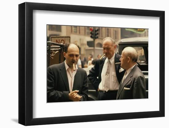 Clothing Pressers Herman Abrams, Joseph Spitalnick, and Philip Ehrlich, New York, New York, 1960-Walter Sanders-Framed Photographic Print