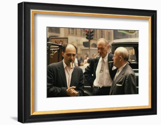 Clothing Pressers Herman Abrams, Joseph Spitalnick, and Philip Ehrlich, New York, New York, 1960-Walter Sanders-Framed Photographic Print