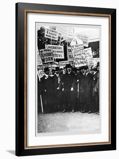 Clothing Workers Strike-null-Framed Art Print