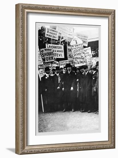 Clothing Workers Strike-null-Framed Art Print