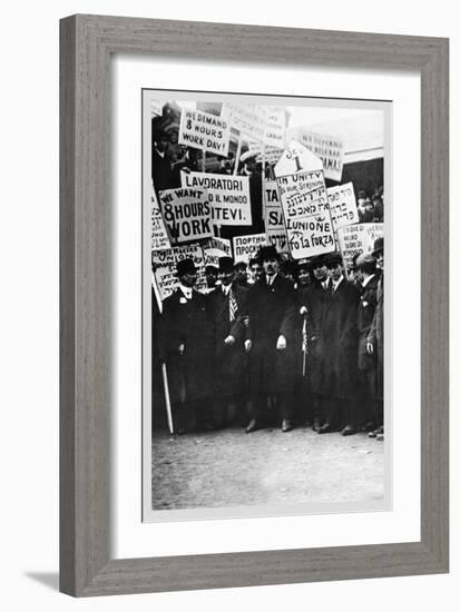 Clothing Workers Strike-null-Framed Art Print