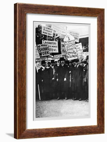 Clothing Workers Strike-null-Framed Art Print