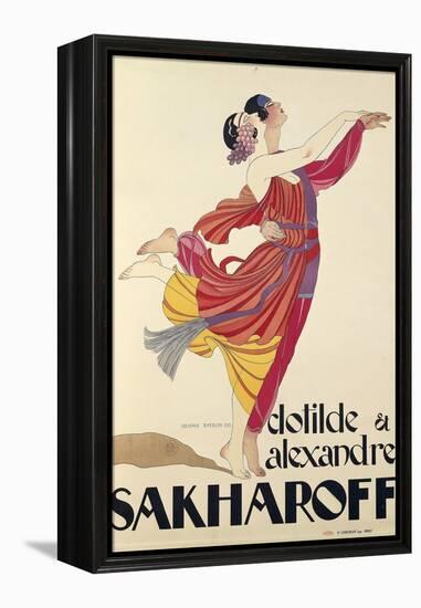 Clotilde and Alexandre Sakharoff by George Barbier , Posters, 1921-null-Framed Premier Image Canvas