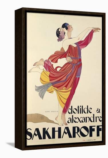 Clotilde and Alexandre Sakharoff by George Barbier , Posters, 1921-null-Framed Premier Image Canvas