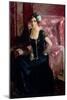 Clotilde in an Evening Dress-Joaquín Sorolla y Bastida-Mounted Giclee Print