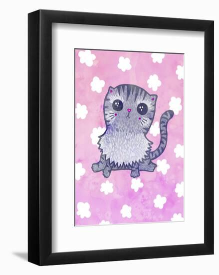 Cloud Cat-My Zoetrope-Framed Art Print