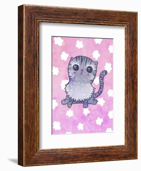 Cloud Cat-My Zoetrope-Framed Art Print