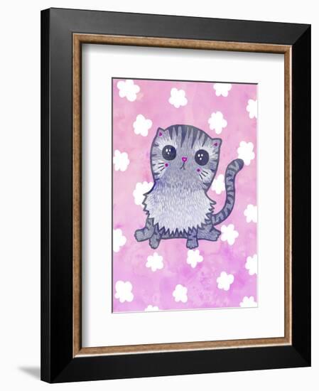 Cloud Cat-My Zoetrope-Framed Art Print