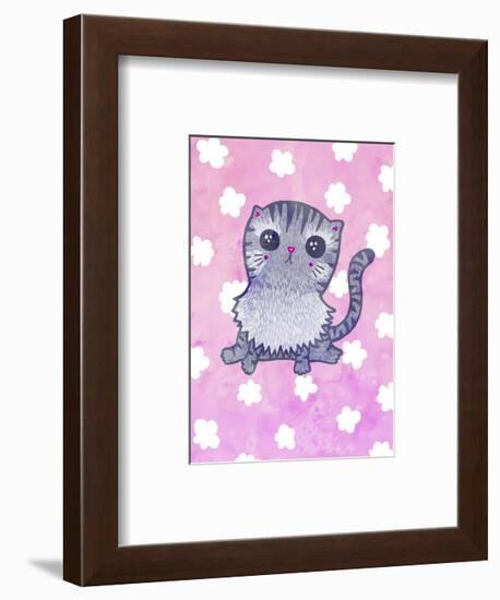 Cloud Cat-My Zoetrope-Framed Art Print