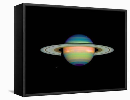 Cloud Cover on Saturn-null-Framed Premier Image Canvas