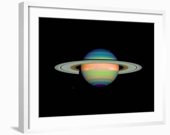 Cloud Cover on Saturn-null-Framed Photographic Print