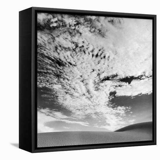 Cloud Covered Open Sky over Desert Landscape-Andreas Feininger-Framed Premier Image Canvas