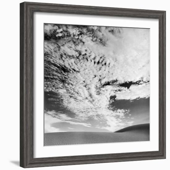 Cloud Covered Open Sky over Desert Landscape-Andreas Feininger-Framed Photographic Print