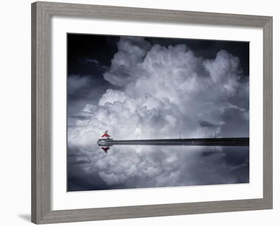 Cloud Desending-Like He-Framed Photographic Print