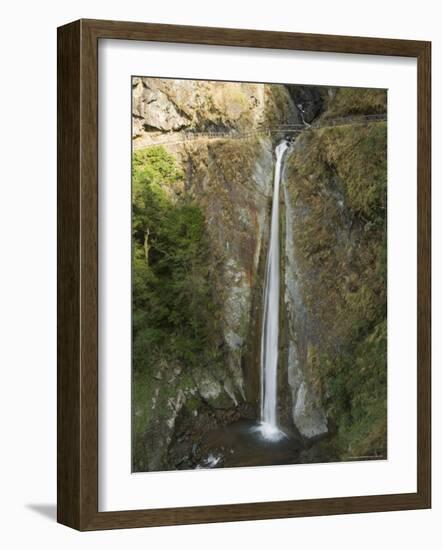 Cloud Dragon Waterfall, Hiking Trail, Yushan National Park, Nantou County, Taiwan-Christian Kober-Framed Photographic Print