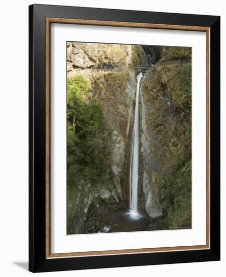 Cloud Dragon Waterfall, Hiking Trail, Yushan National Park, Nantou County, Taiwan-Christian Kober-Framed Photographic Print