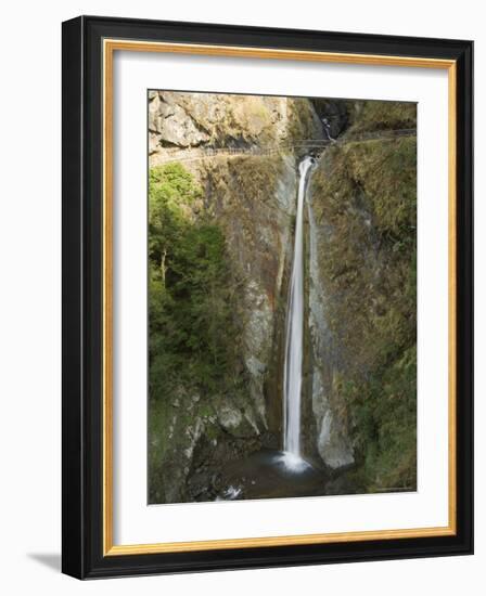 Cloud Dragon Waterfall, Hiking Trail, Yushan National Park, Nantou County, Taiwan-Christian Kober-Framed Photographic Print