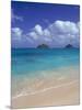 Cloud Filled Sky Over Blue Sea, Lanikai, Oahu, HI-Mitch Diamond-Mounted Photographic Print