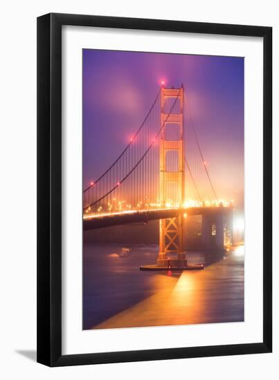 Cloud Fog Light Chaos Golden Gate San Francisco Iconic Urban-Vincent James-Framed Photographic Print