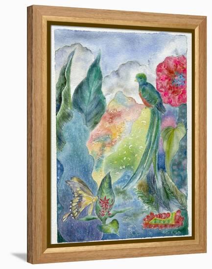 Cloud Forest with Swallowtail Butterfly, 2010-Louise Belanger-Framed Premier Image Canvas