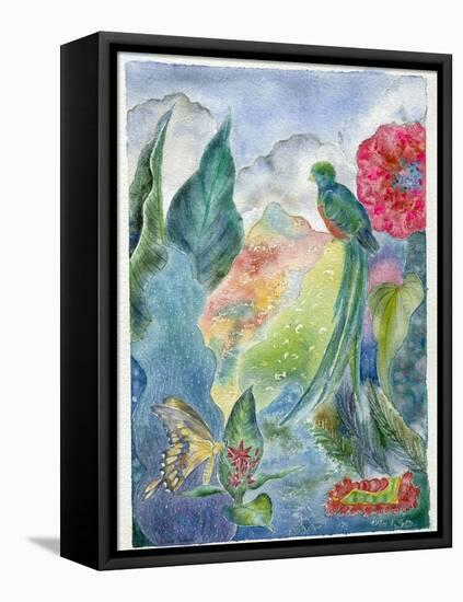 Cloud Forest with Swallowtail Butterfly, 2010-Louise Belanger-Framed Premier Image Canvas