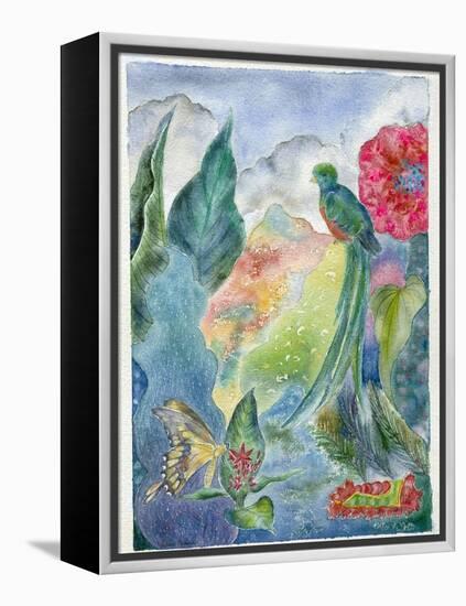 Cloud Forest with Swallowtail Butterfly, 2010-Louise Belanger-Framed Premier Image Canvas