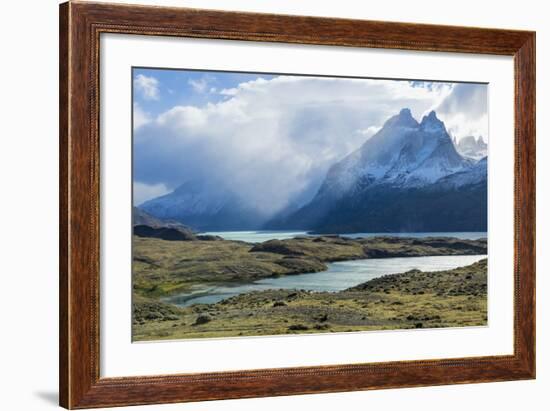 Cloud Formations over Lago Nordenskjold, Torres Del Paine National Park, Chilean Patagonia, Chile-G & M Therin-Weise-Framed Photographic Print