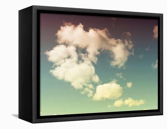 Cloud Formations-Savanah Plank-Framed Stretched Canvas