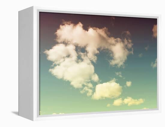 Cloud Formations-Savanah Plank-Framed Stretched Canvas