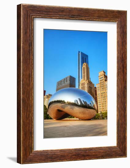 Cloud Gate in Millenium Park-null-Framed Art Print