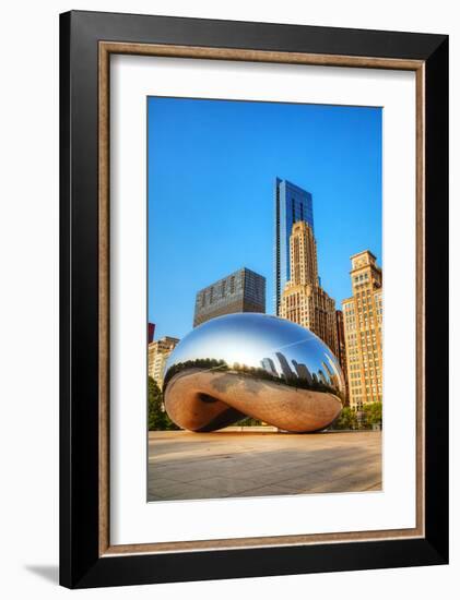 Cloud Gate in Millenium Park-null-Framed Art Print