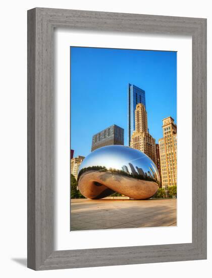 Cloud Gate in Millenium Park-null-Framed Art Print