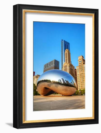 Cloud Gate in Millenium Park-null-Framed Art Print