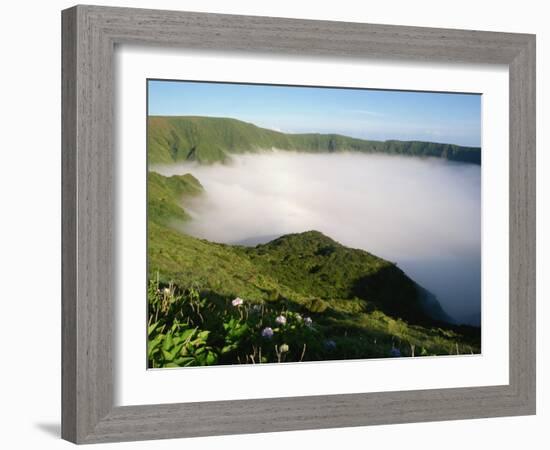 Cloud in Crater, Caldeira, Faial, Azores, Portugal, Europe-Ken Gillham-Framed Photographic Print