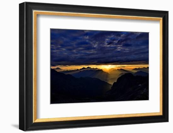 Cloud Mood Above the Dolomites-Stefan Sassenrath-Framed Photographic Print