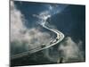 Cloud on Either Side of Elevated Road at the Brenner Pass in Austria, Europe-Rainford Roy-Mounted Photographic Print